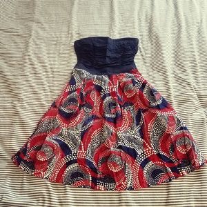 Fun strapless dress